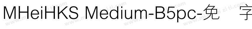 MHeiHKS Medium-B5pc字体转换